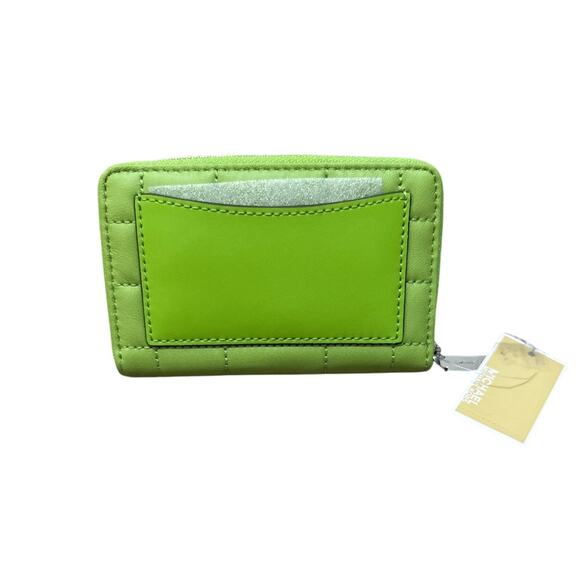 Michael Kors Leather Jet Set Card Case Pear Green New with tags - Picture 2 of 4